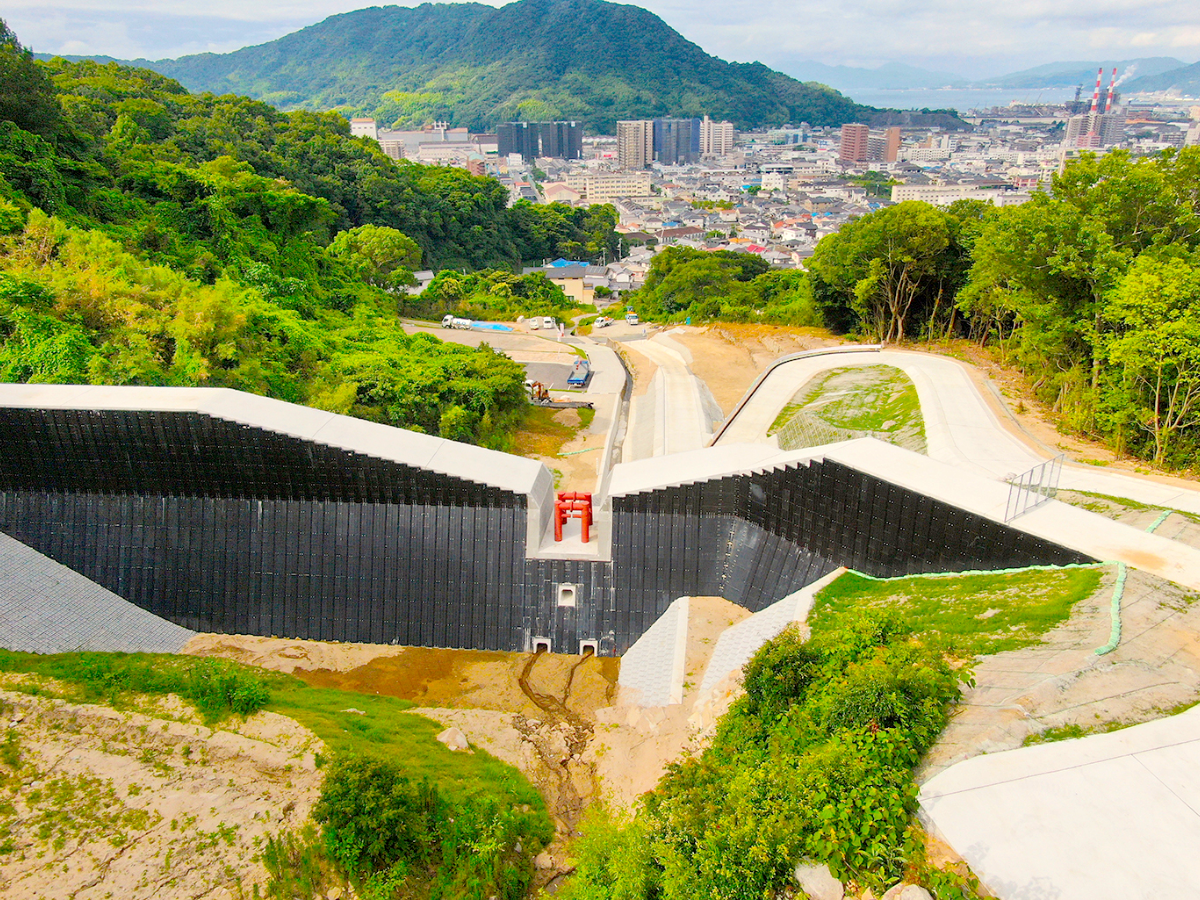 砂防堰堤:使用例写真