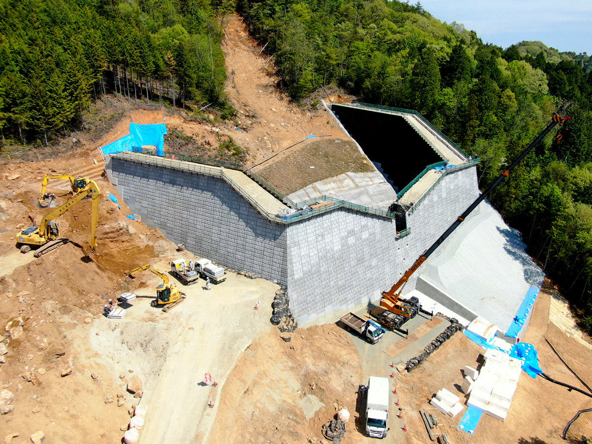 砂防堰堤:使用例写真